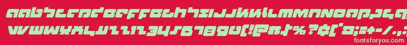 Boomstickital Font – Green Fonts on Red Background