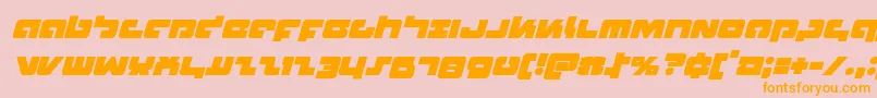 Boomstickital Font – Orange Fonts on Pink Background