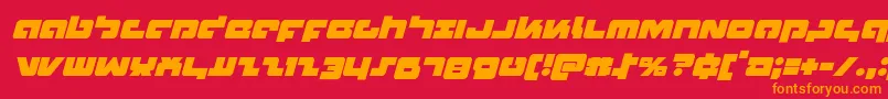 Boomstickital Font – Orange Fonts on Red Background