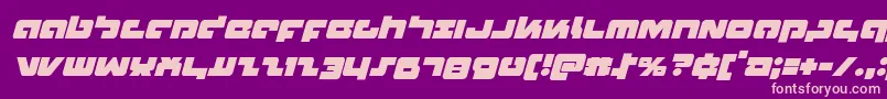 Boomstickital Font – Pink Fonts on Purple Background