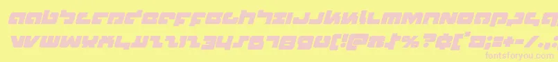 Boomstickital Font – Pink Fonts on Yellow Background