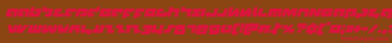 Boomstickital Font – Red Fonts on Brown Background