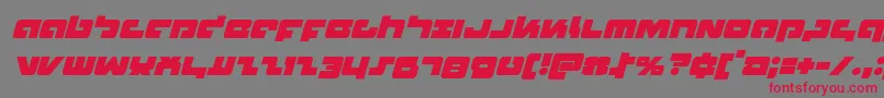 Boomstickital Font – Red Fonts on Gray Background