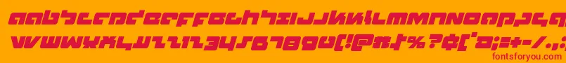 Boomstickital Font – Red Fonts on Orange Background