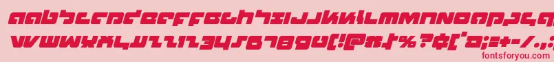 Шрифт Boomstickital – красные шрифты на розовом фоне