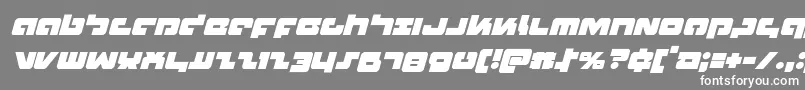 Boomstickital Font – White Fonts on Gray Background