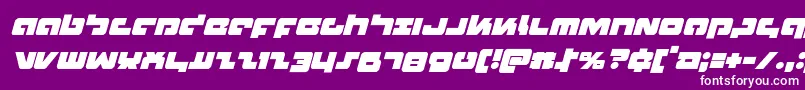 Boomstickital Font – White Fonts on Purple Background