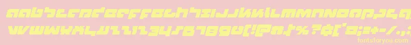 Boomstickital Font – Yellow Fonts on Pink Background