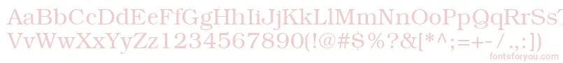 ItcBookmanCeLight Font – Pink Fonts on White Background