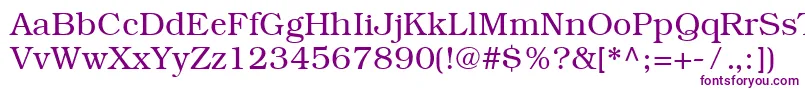 ItcBookmanCeLight Font – Purple Fonts on White Background