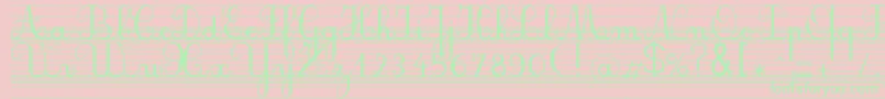 Seyesbdl Font – Green Fonts on Pink Background