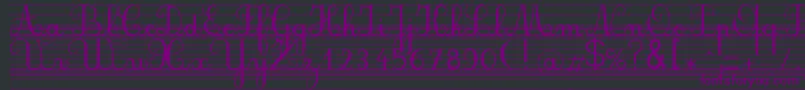 Seyesbdl Font – Purple Fonts on Black Background