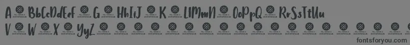 HumbleyScriptDemo Font – Black Fonts on Gray Background