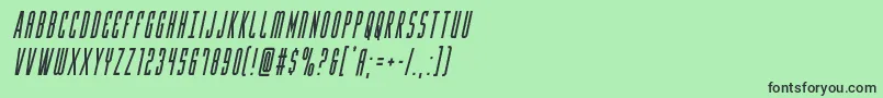 Шрифт Yfilescondital – чёрные шрифты на зелёном фоне