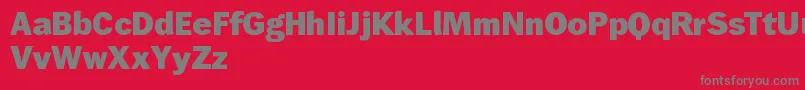 WendelinFett Font – Gray Fonts on Red Background