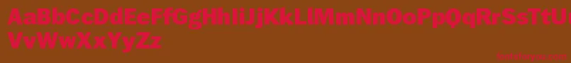 WendelinFett Font – Red Fonts on Brown Background