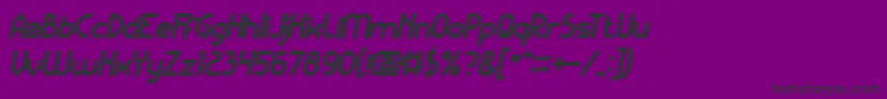 KangarooPunchItalicBold Font – Black Fonts on Purple Background