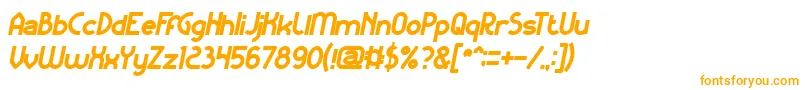 KangarooPunchItalicBold Font – Orange Fonts on White Background