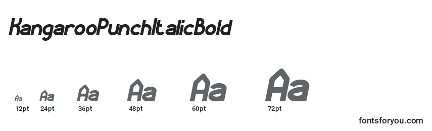 KangarooPunchItalicBold Font Sizes