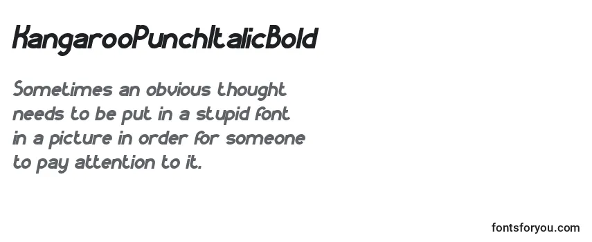 KangarooPunchItalicBold Font