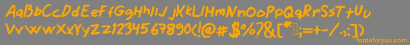 More about Jamesjeans Font Jamesjeans Font – Orange Fonts on Gray Background