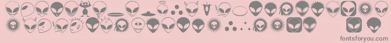 Alienato Font – Gray Fonts on Pink Background