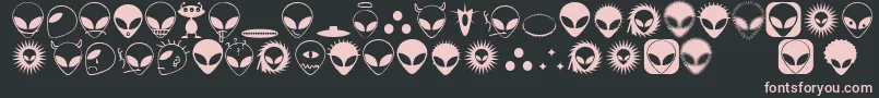 Alienato Font – Pink Fonts on Black Background