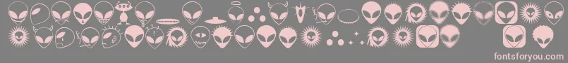 Alienato Font – Pink Fonts on Gray Background