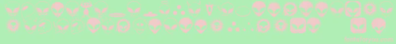 Alienato Font – Pink Fonts on Green Background