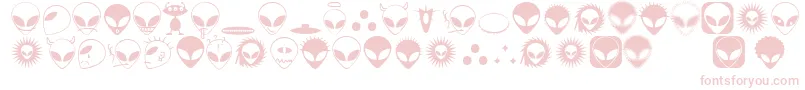 Alienato-Schriftart – Rosa Schriften