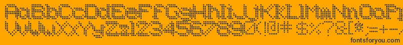 Underodd Font – Black Fonts on Orange Background