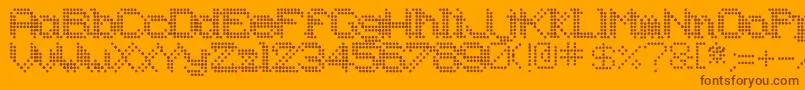 Underodd Font – Brown Fonts on Orange Background