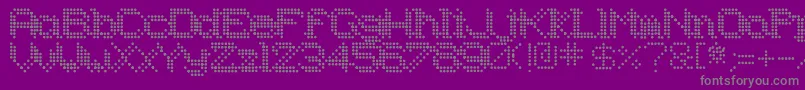 Underodd Font – Gray Fonts on Purple Background