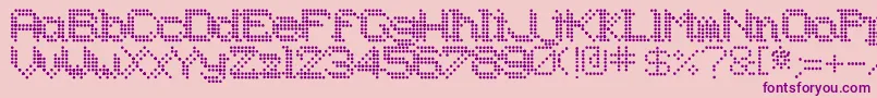 Underodd Font – Purple Fonts on Pink Background