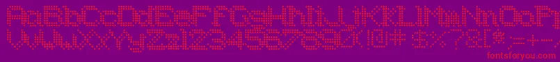 Underodd Font – Red Fonts on Purple Background