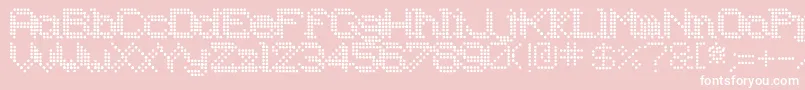 Underodd Font – White Fonts on Pink Background