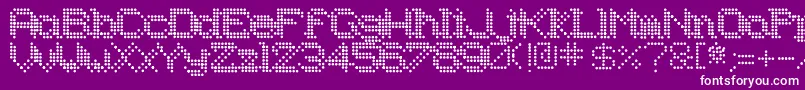 Underodd Font – White Fonts on Purple Background