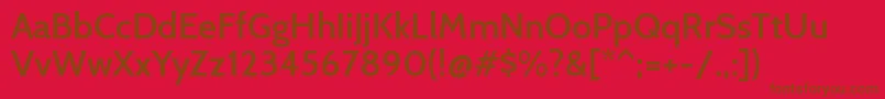 CabinSemibold Font – Brown Fonts on Red Background