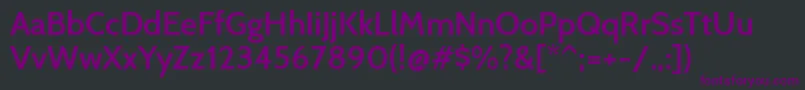 Шрифт CabinSemibold – фиолетовые шрифты на чёрном фоне
