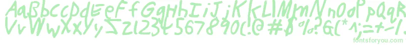 ButtonsTheBearLight-Schriftart – Grüne Schriften