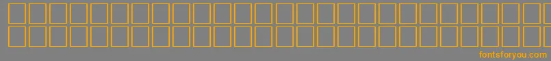 フォントArrowswRegular – オレンジの文字は灰色の背景にあります。