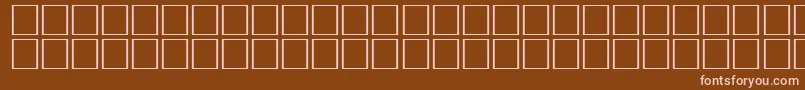 フォントArrowswRegular – 茶色の背景にピンクのフォント