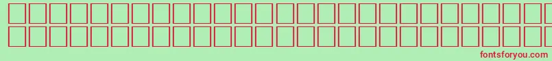 ArrowswRegular-fontti – punaiset fontit vihreällä taustalla