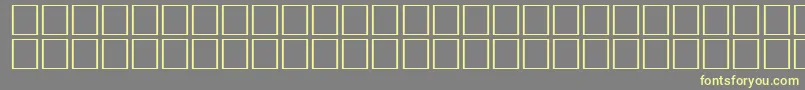 ArrowswRegular-fontti – keltaiset fontit harmaalla taustalla