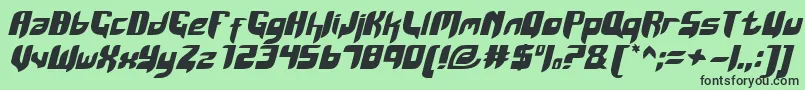 KaumKerasKepala Font – Black Fonts on Green Background