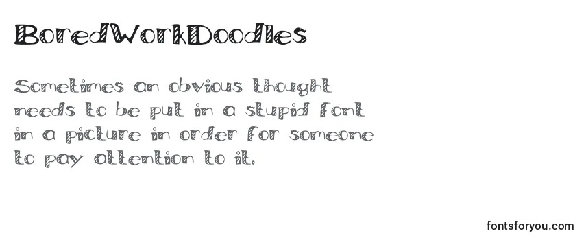 BoredWorkDoodles Font