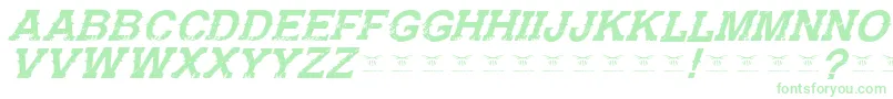 GunfighteracademyItalic-Schriftart – Grüne Schriften