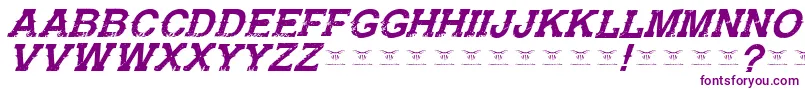 GunfighteracademyItalic-fontti – violetit fontit