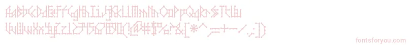 MicrobeAoe Font – Pink Fonts on White Background