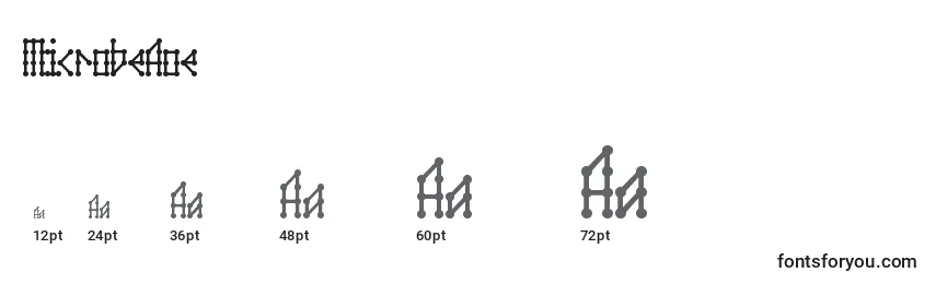 MicrobeAoe Font Sizes